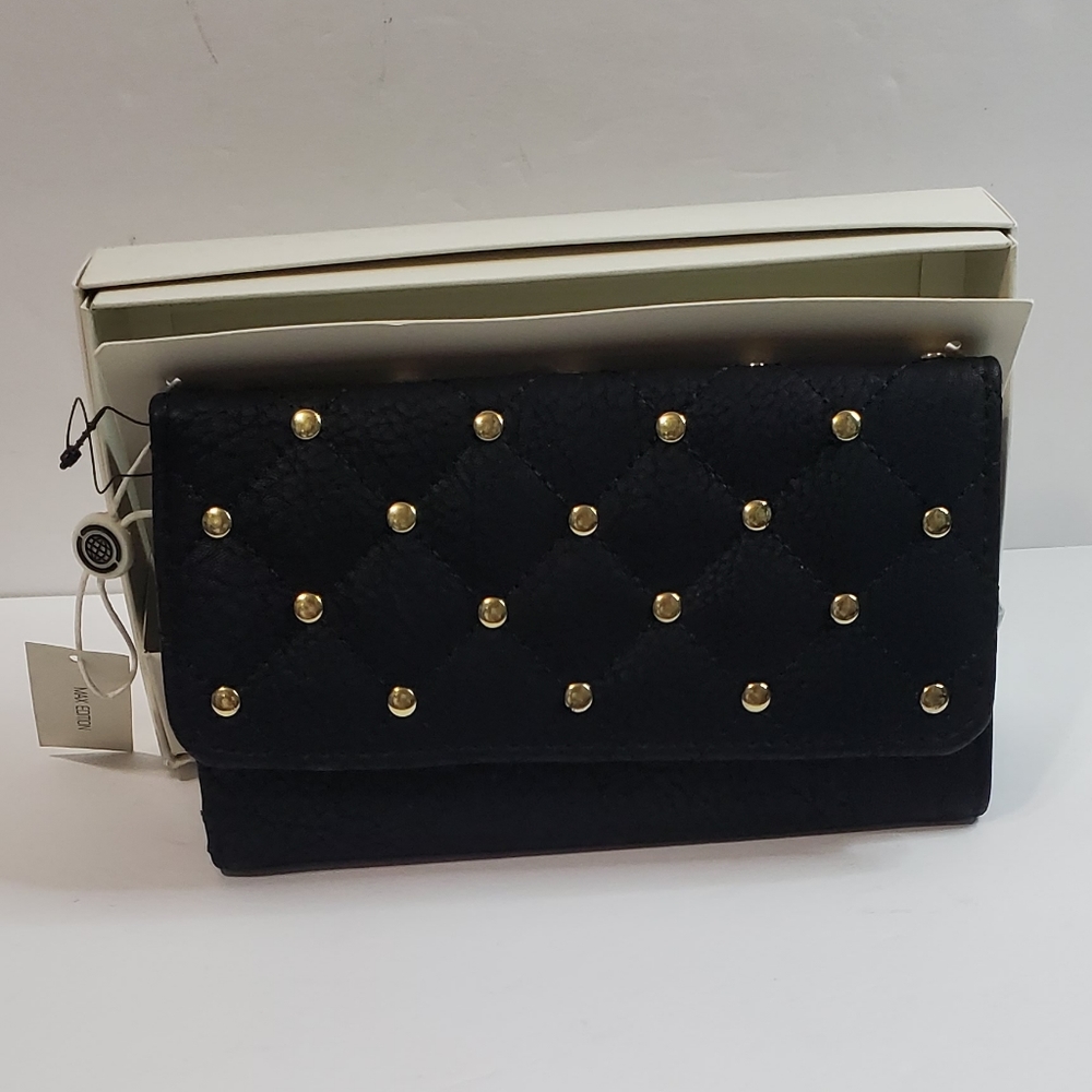 Max Edition Black Gold Stud Wallet
